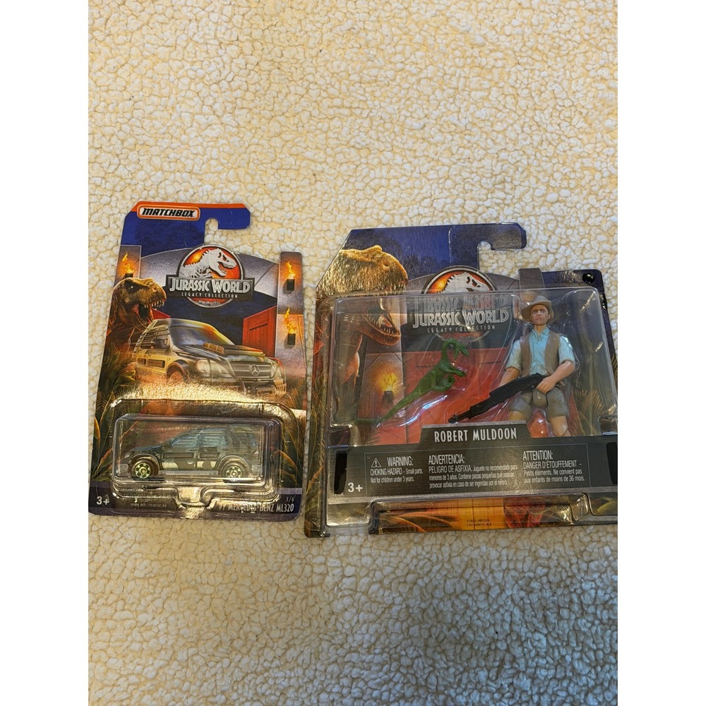 JurassicWorld Legacy Robert Muldoon Figure & Matchbox 97 Mercedes-Benz ML320 Set